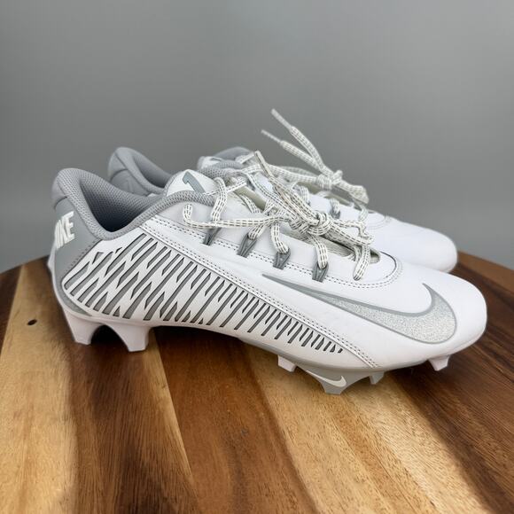 Nike Vapor Edge 360 VC Football Cleats Mens Size 8 White Silver DO6294-100 main image 6